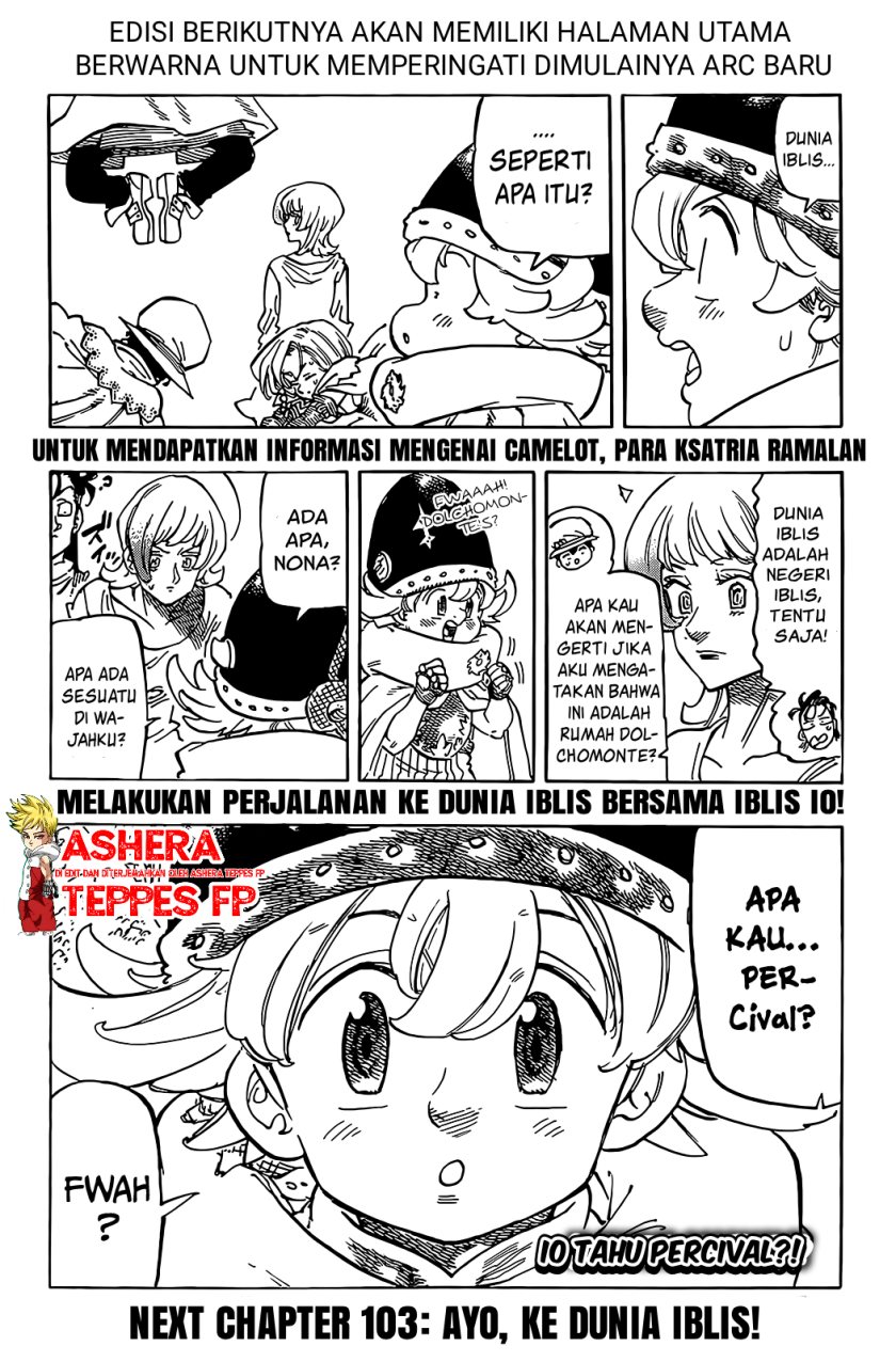 Mokushiroku no Yonkishi chapter 102