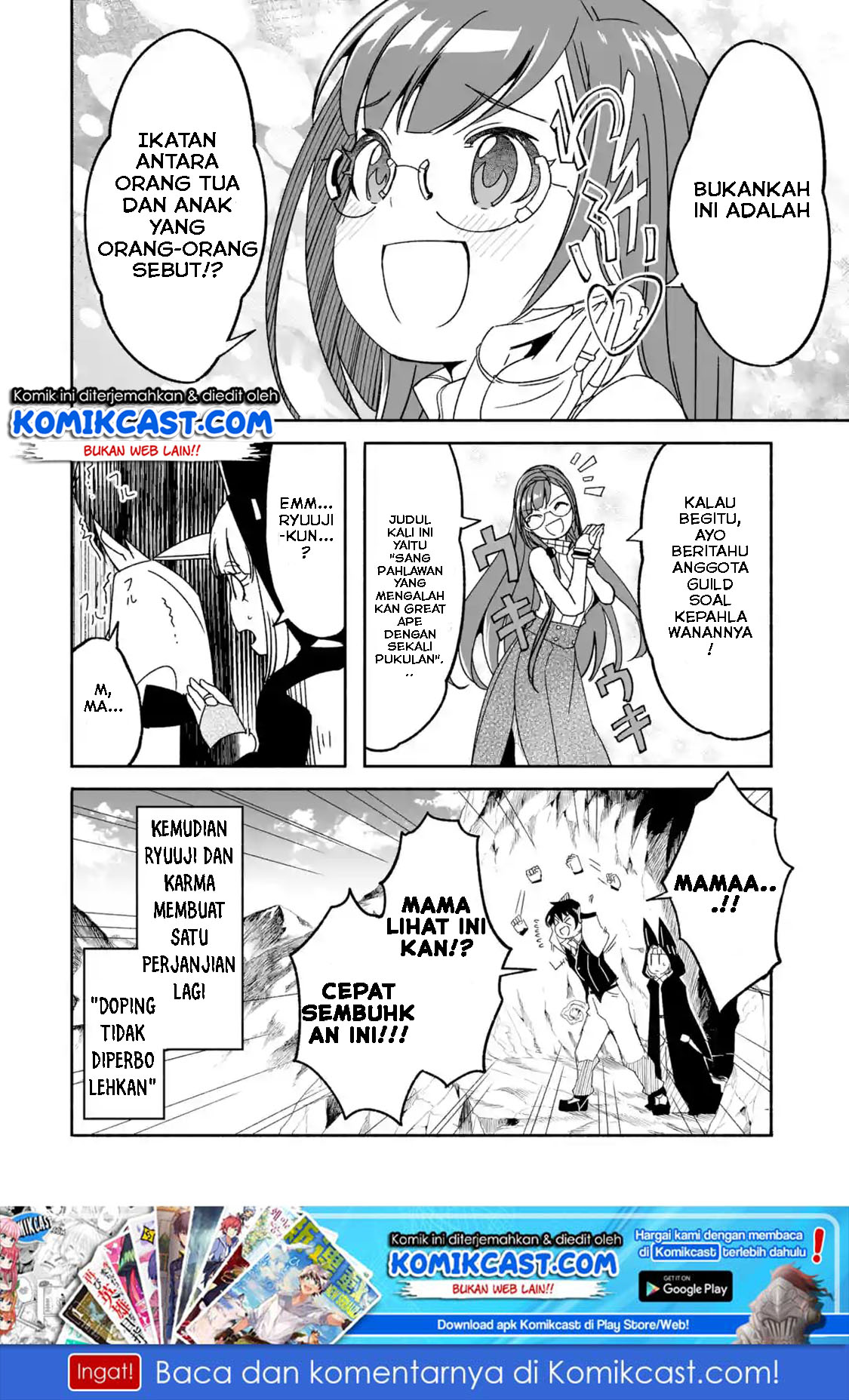 Mom, Please Don’t Come Adventuring With Me! Chapter 06.2 Bahasa Indonesia