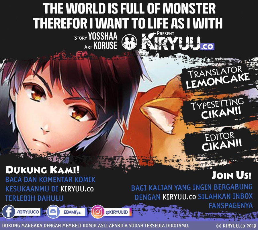 Monster ga Afureru Sekai ni Natta Node, Suki ni Ikitai to Omoimasu (The World Is Full of Monsters Now, Therefore I Want to Live as I Wish) chapter 6