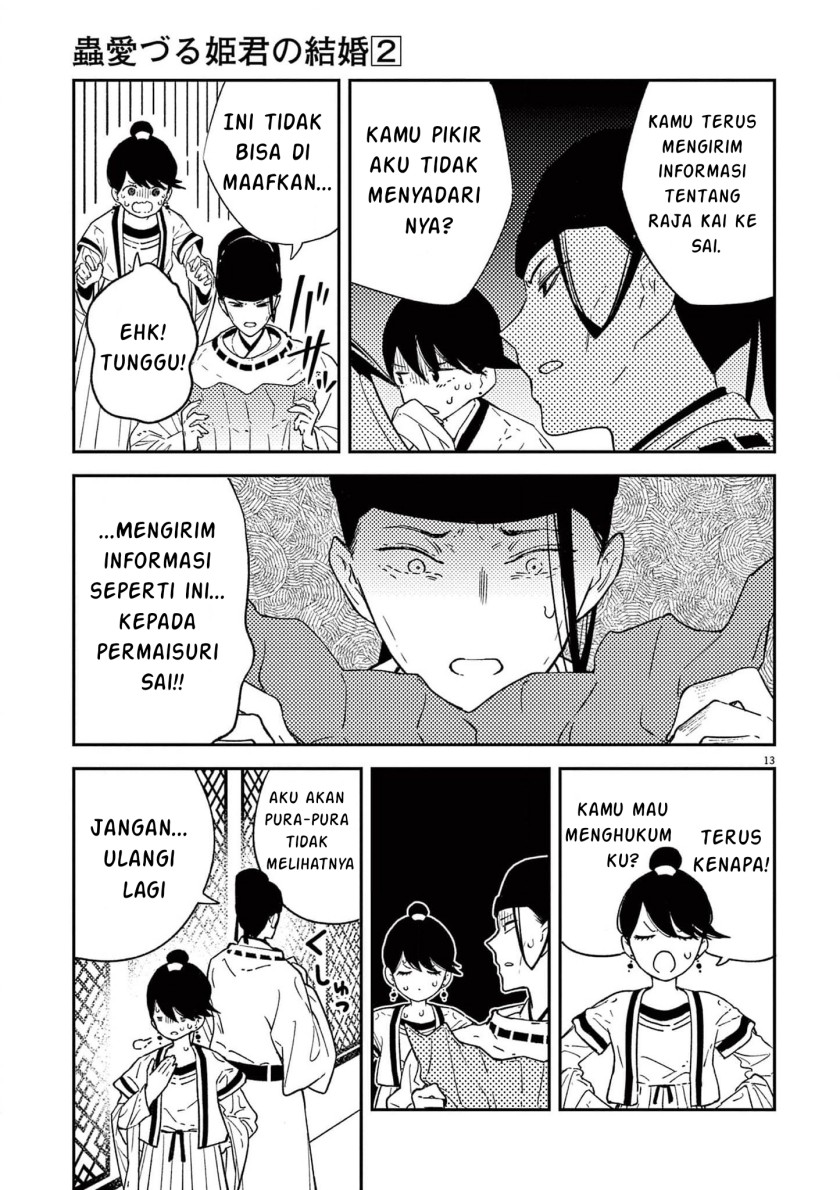 Mushi Mezuru Himegimi no Kekkon Chapter 11 Bahasa Indonesia