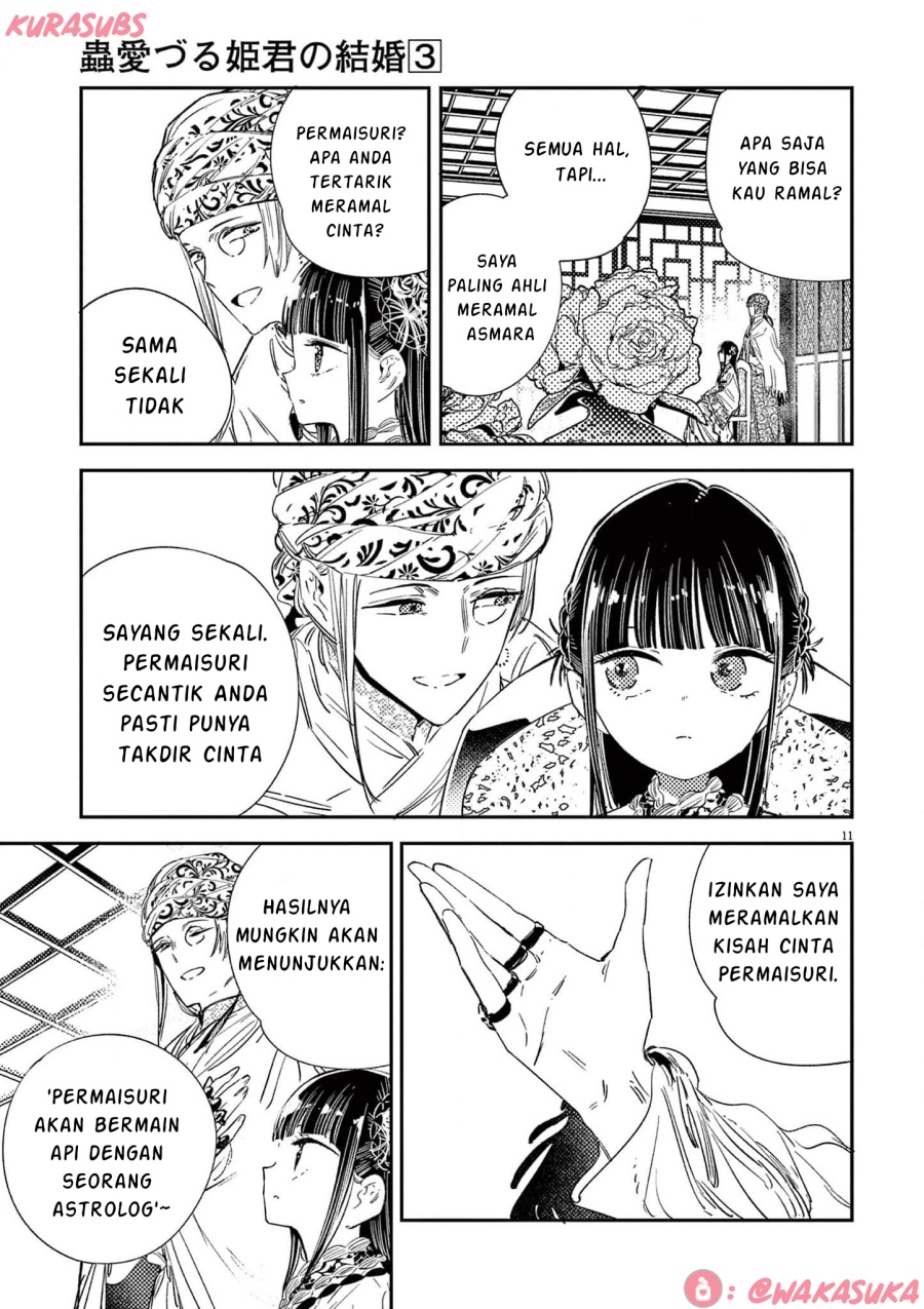 Mushi Mezuru Himegimi no Kekkon Chapter 23 Bahasa Indonesia