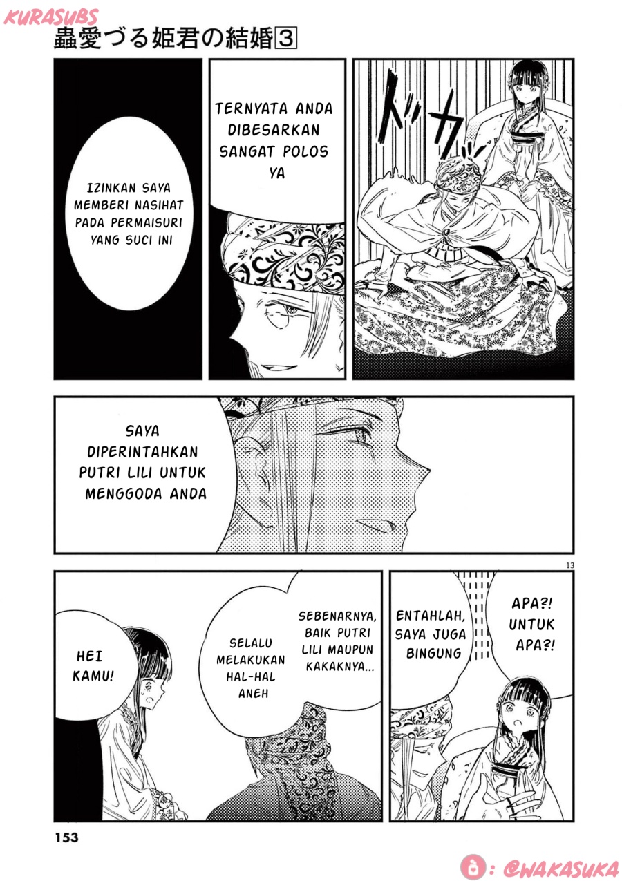 Mushi Mezuru Himegimi no Kekkon Chapter 23 Bahasa Indonesia