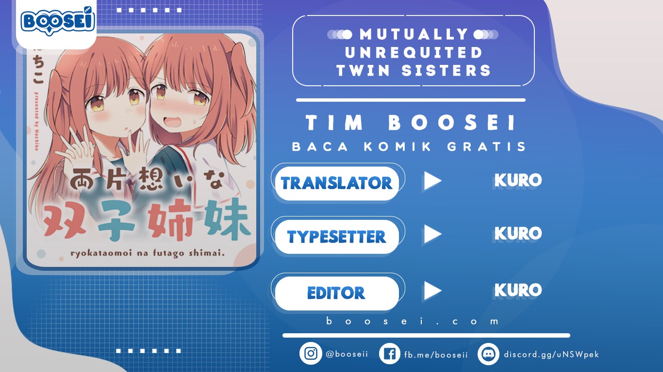 Mutually Unrequited Twin Sisters Chapter 11 Bahasa Indonesia
