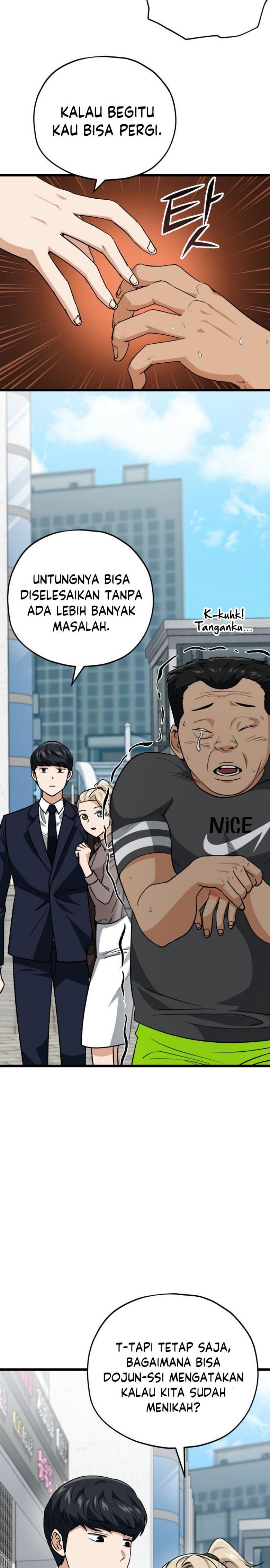 My Dad Is Too Strong Chapter 100 Bahasa Indonesia