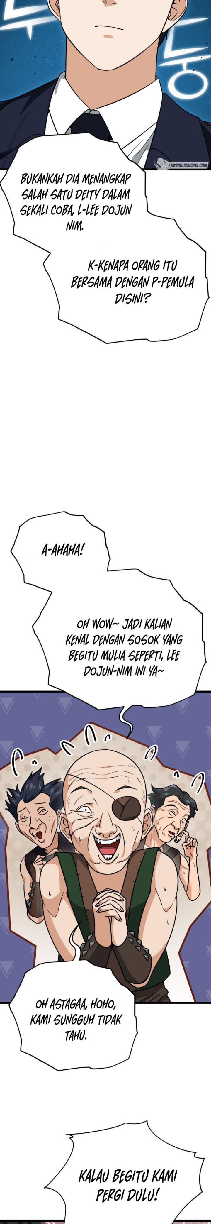 My Dad Is Too Strong Chapter 100 Bahasa Indonesia