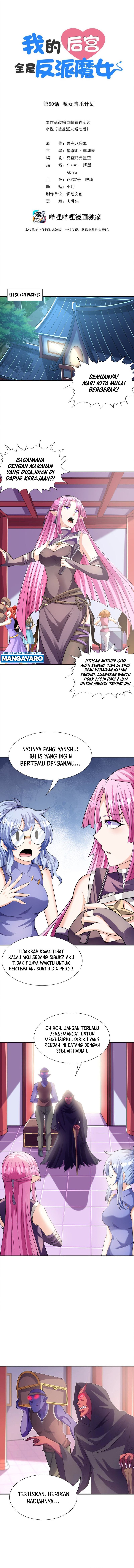 My Harem Is Entirely Female Demon Villains Chapter 50 Bahasa Indonesia