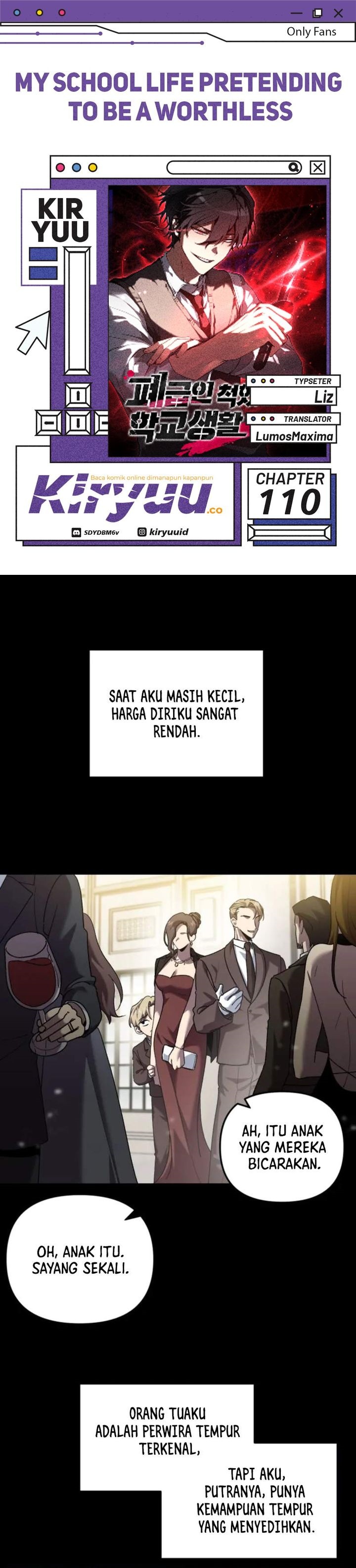 My School Life Pretending to Be a Worthless Person chapter 110