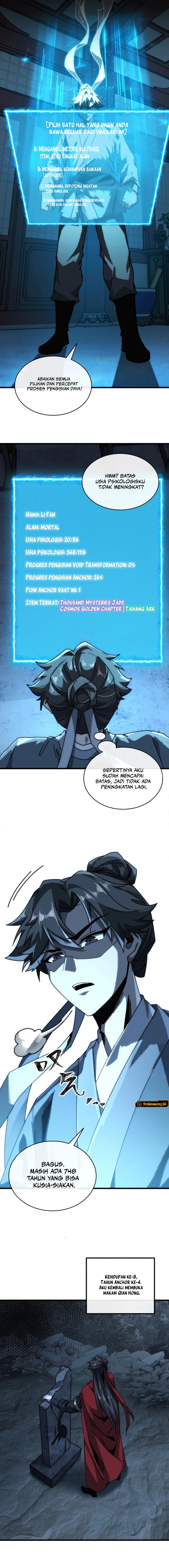 My Simulated Path to Immortality Chapter 09 Bahasa Indonesia