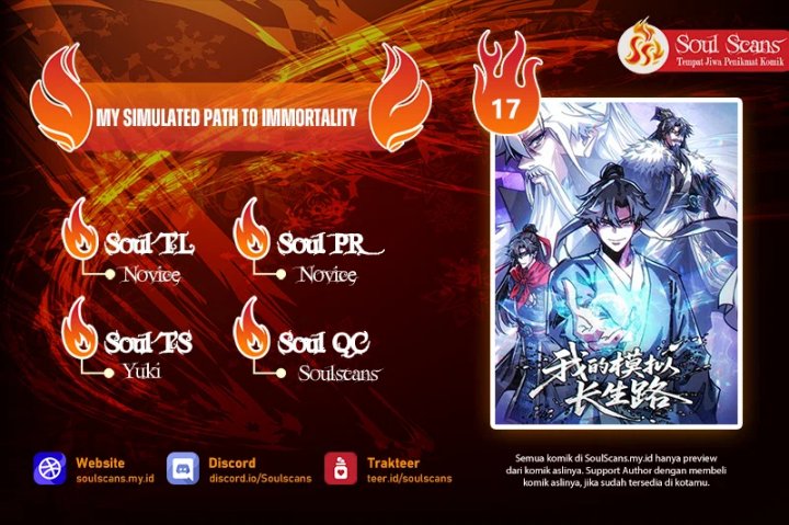 My Simulated Path to Immortality Chapter 17 Bahasa Indonesia