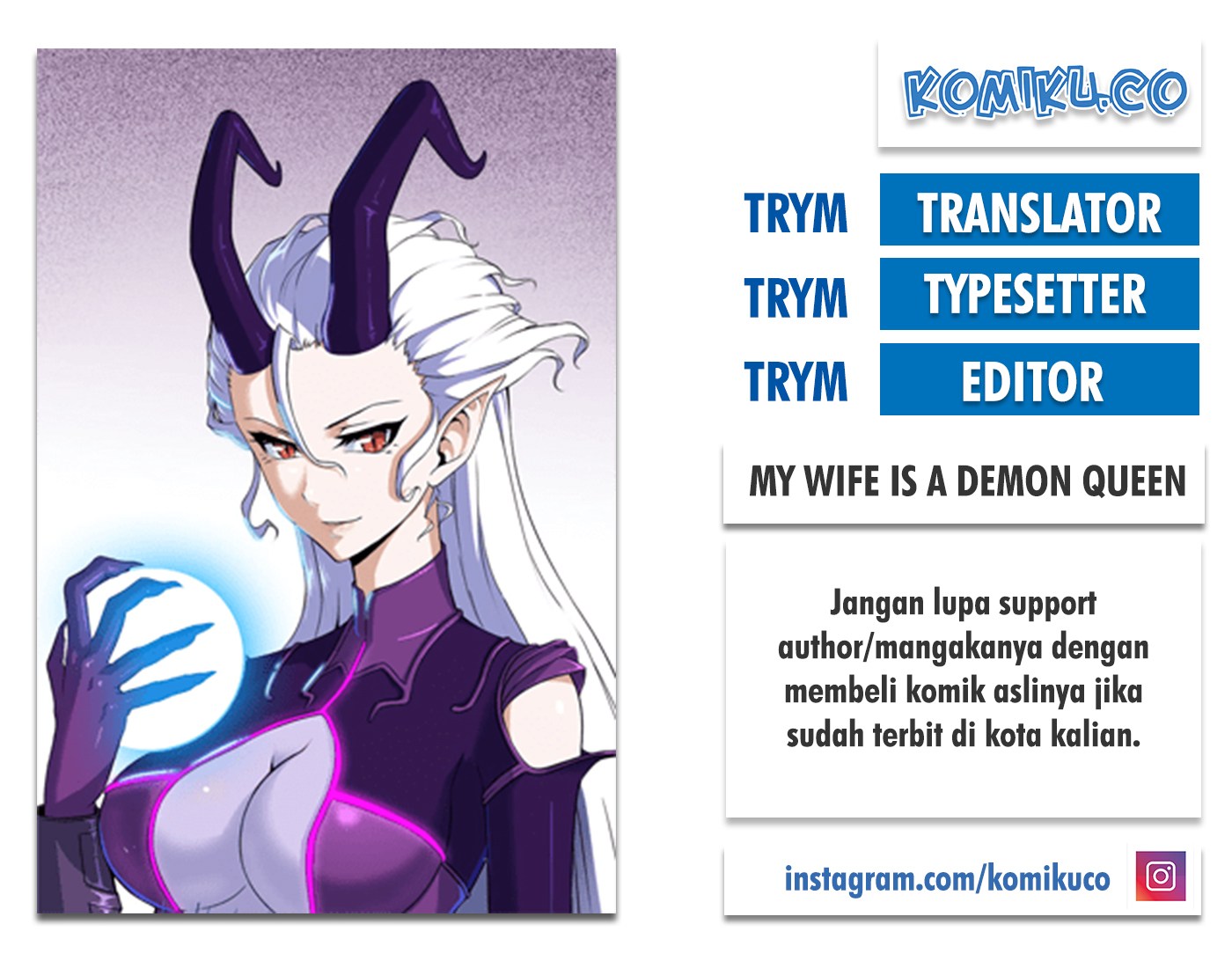 My Wife is a Demon Queen Chapter 206 Bahasa Indonesia