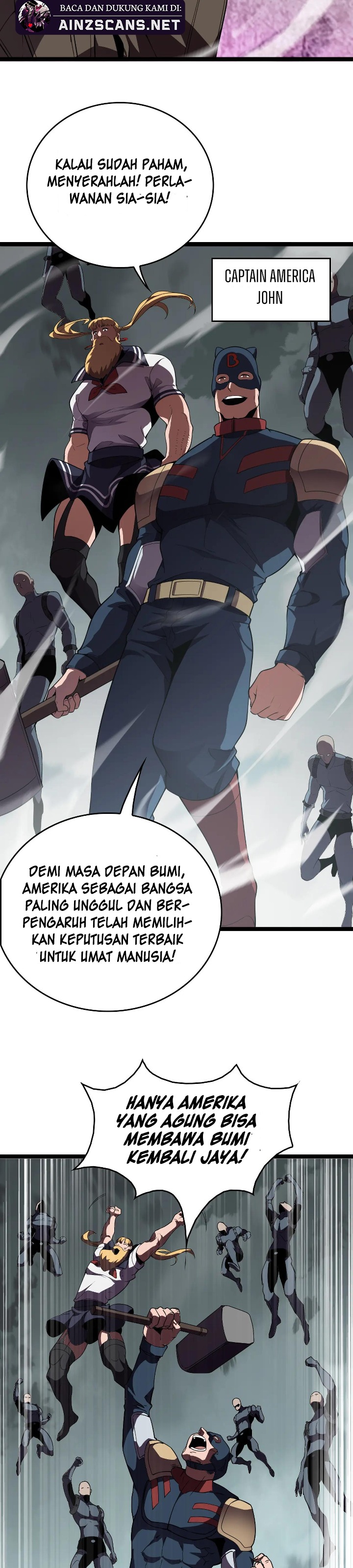 Myriad Tribes Invasion: Rearguard’s Resolute Unity Chapter 44 Bahasa Indonesia