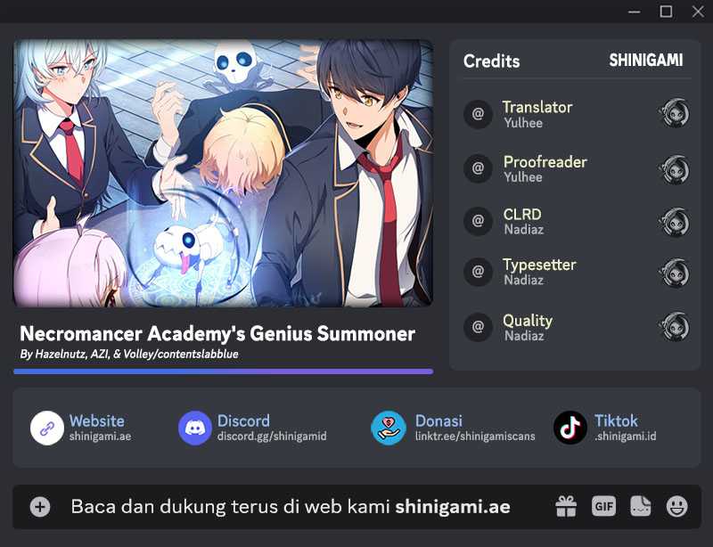 Necromancer Academy’s Genius Summoner Chapter 55 Bahasa Indonesia