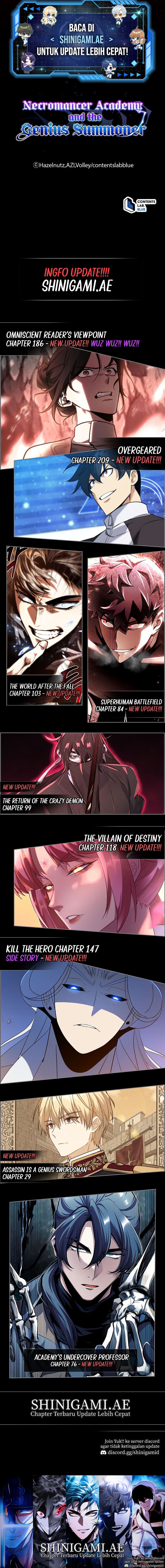 Necromancer Academy’s Genius Summoner Chapter 56 Bahasa Indonesia