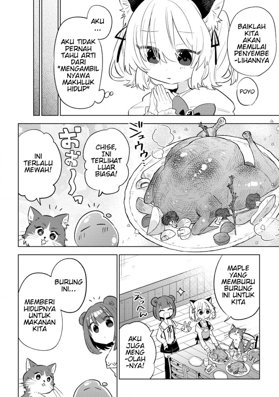 Nekomimi Shoujo wa Mori de Slow Life wo Okuritai: Mofumofu wa Shomou Shimashita ga, Seijo to ka Ouji-sama to ka wa Chuumongai desu Chapter 05.2 Bahasa Indonesia