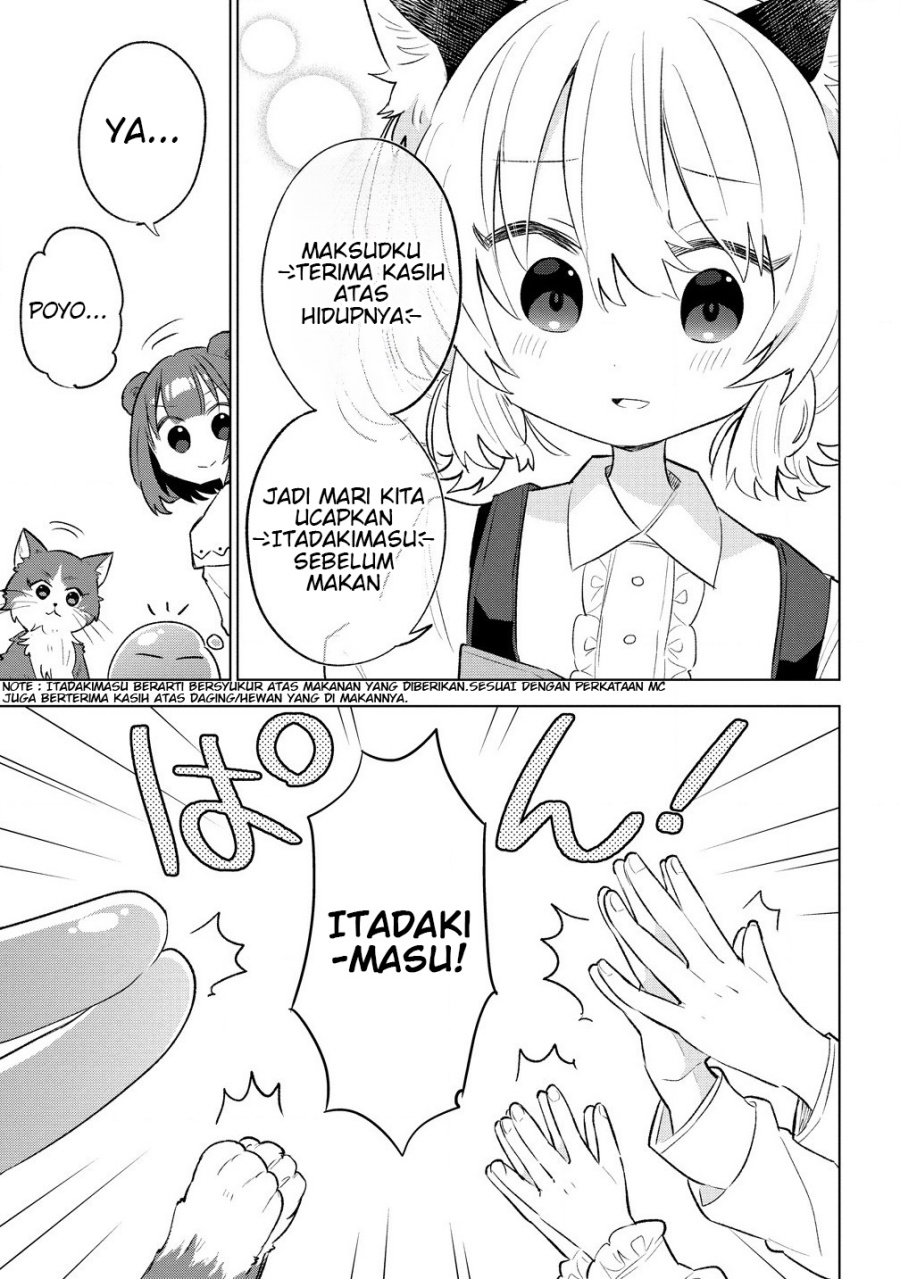 Nekomimi Shoujo wa Mori de Slow Life wo Okuritai: Mofumofu wa Shomou Shimashita ga, Seijo to ka Ouji-sama to ka wa Chuumongai desu Chapter 05.2 Bahasa Indonesia