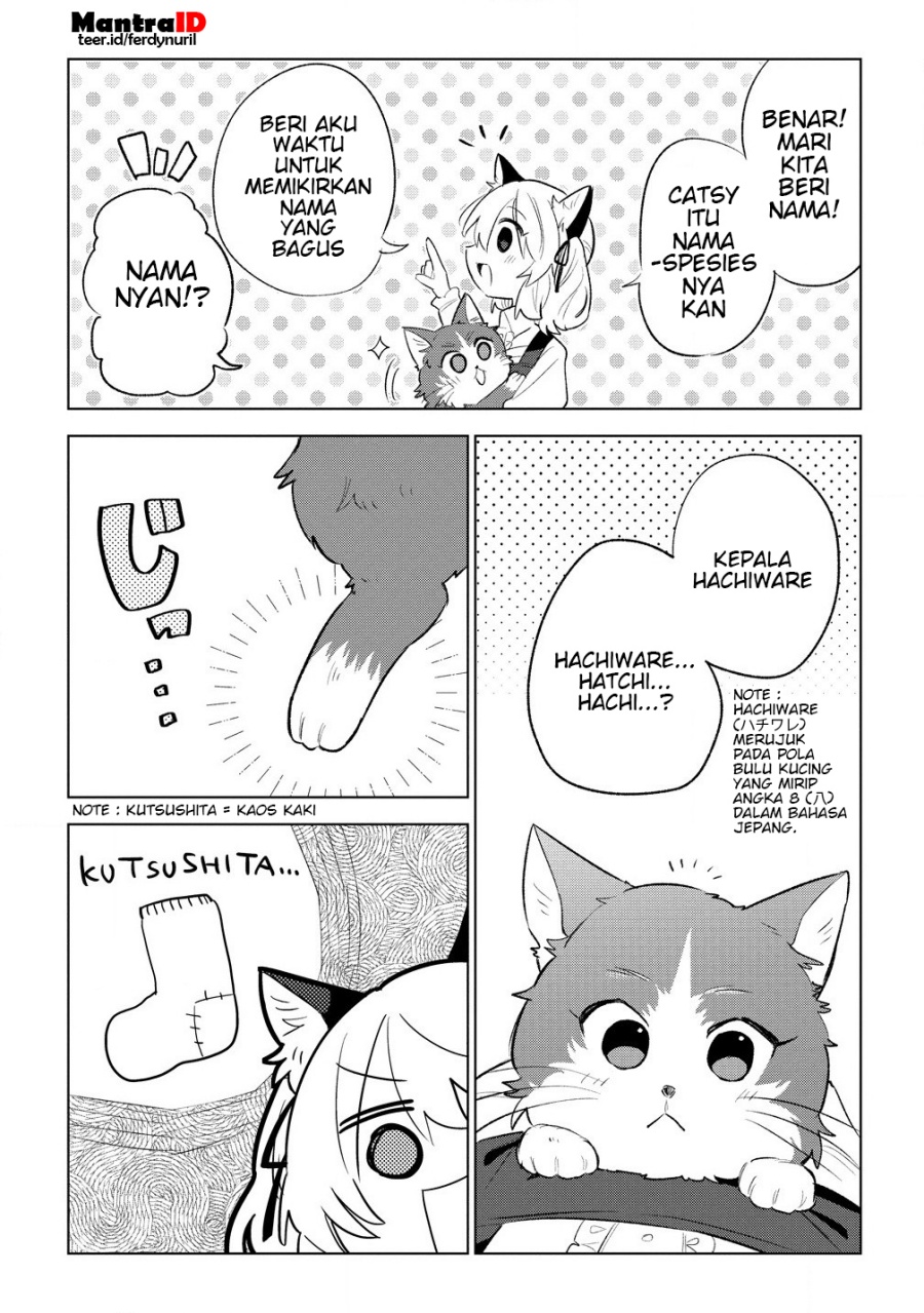 Nekomimi Shoujo wa Mori de Slow Life wo Okuritai: Mofumofu wa Shomou Shimashita ga, Seijo to ka Ouji-sama to ka wa Chuumongai desu Chapter 05.2 Bahasa Indonesia
