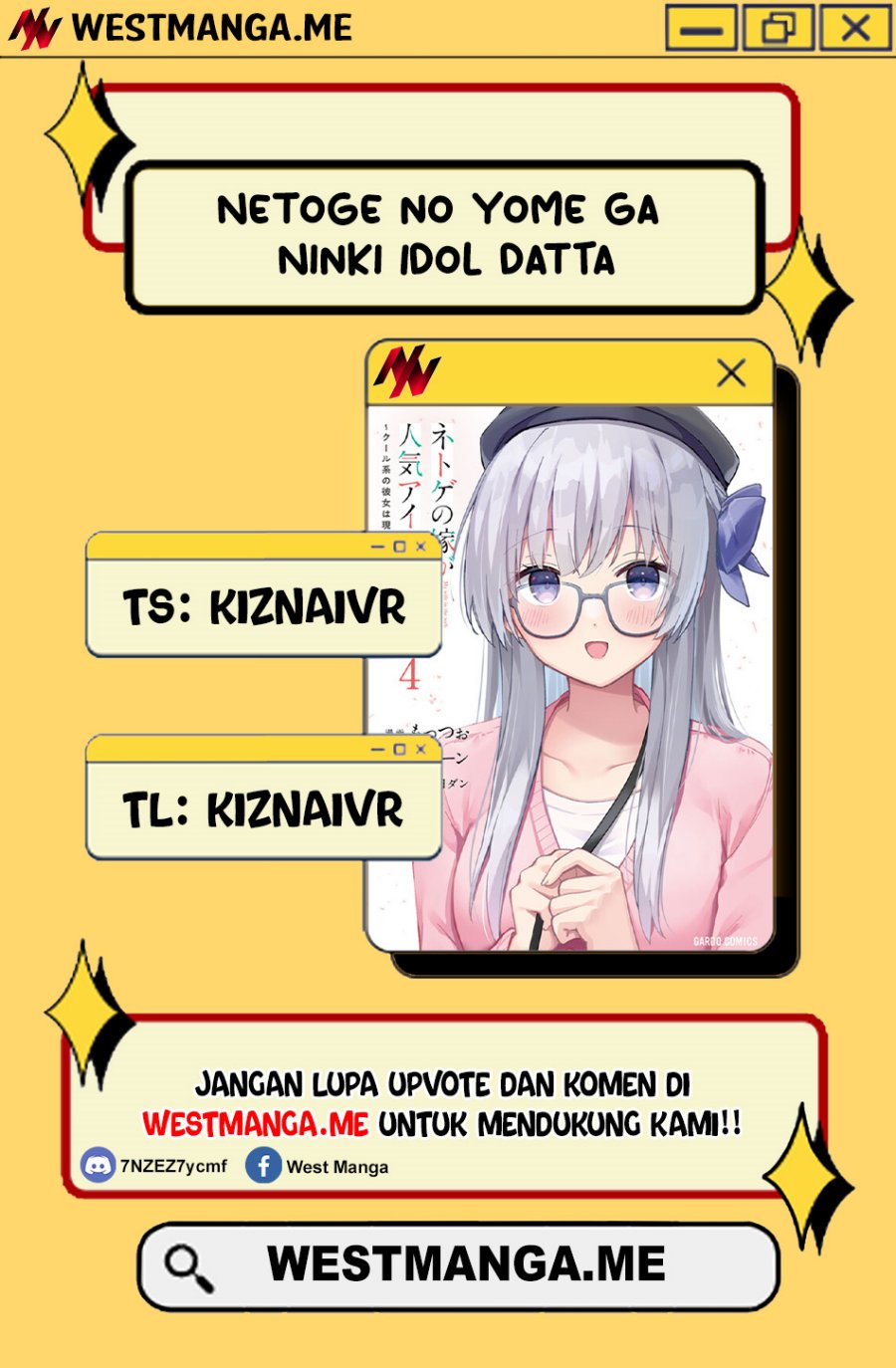 Netoge no Yome ga Ninki Idol datta Chapter 33 Bahasa Indonesia