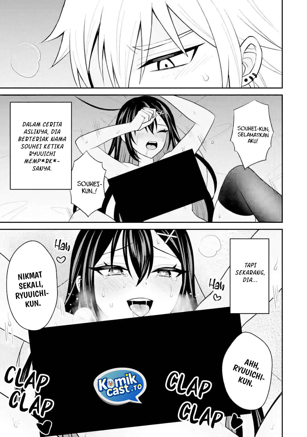 Netorare Manga no Kuzu Otoko ni Tensei Shitaa Hazu ga Heroine ga Yottekuru en Chapter 21 Bahasa Indonesia