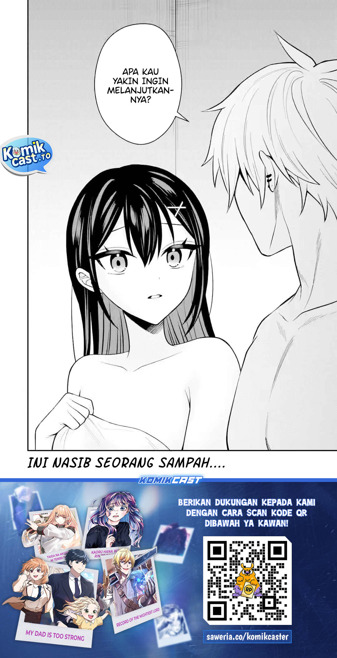 Netorare Manga no Kuzu Otoko ni Tensei Shitaa Hazu ga Heroine ga Yottekuru en Chapter 21 Bahasa Indonesia