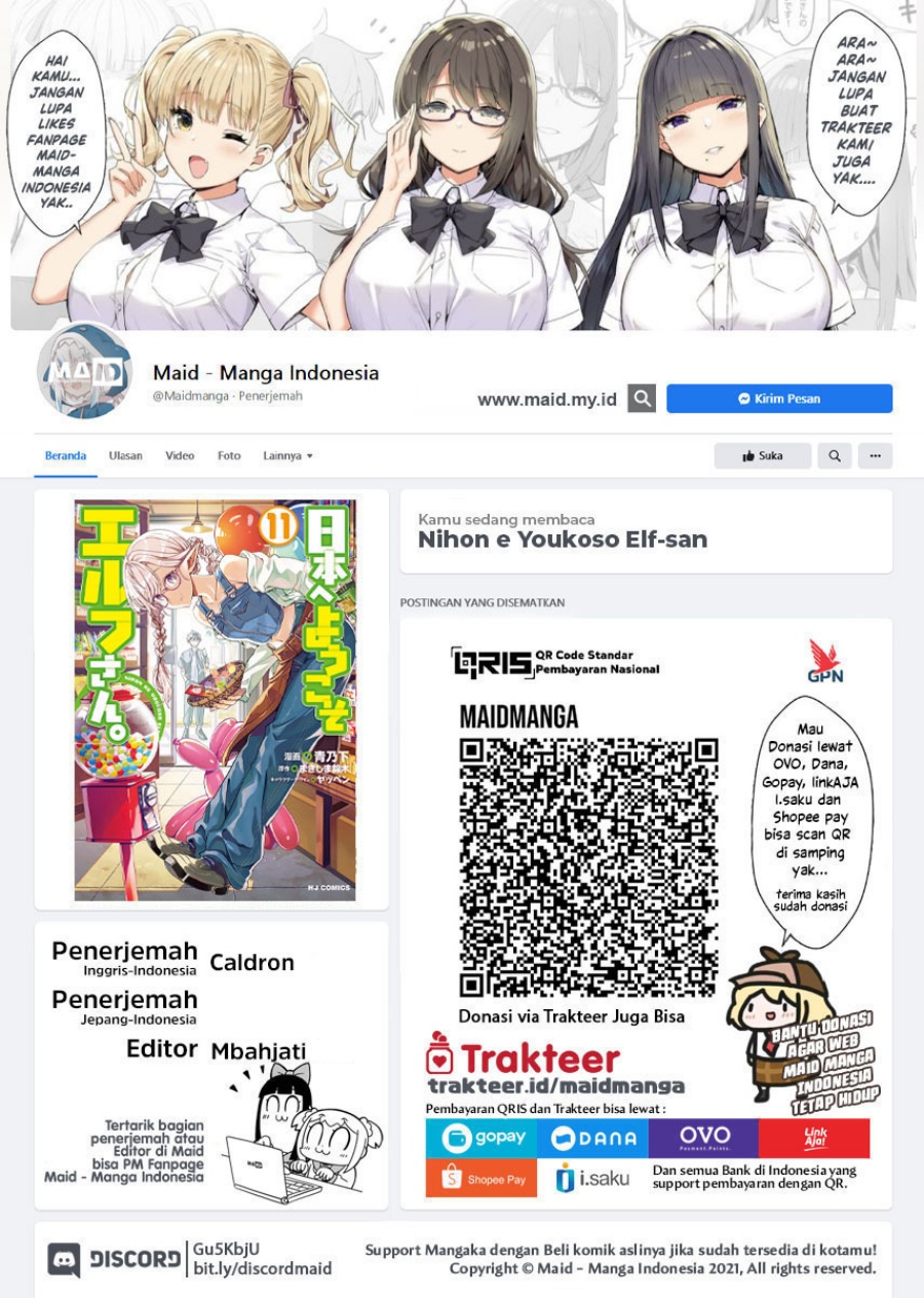 Nihon e Youkoso Elf-san. Chapter 66 Bahasa Indonesia