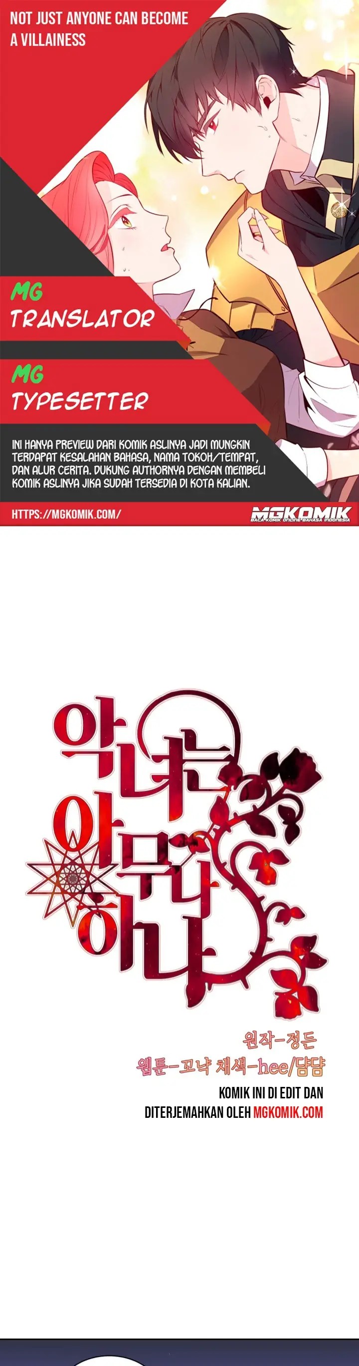 Not Just Anybody Can be An Evil Lady Chapter 43 Bahasa Indonesia