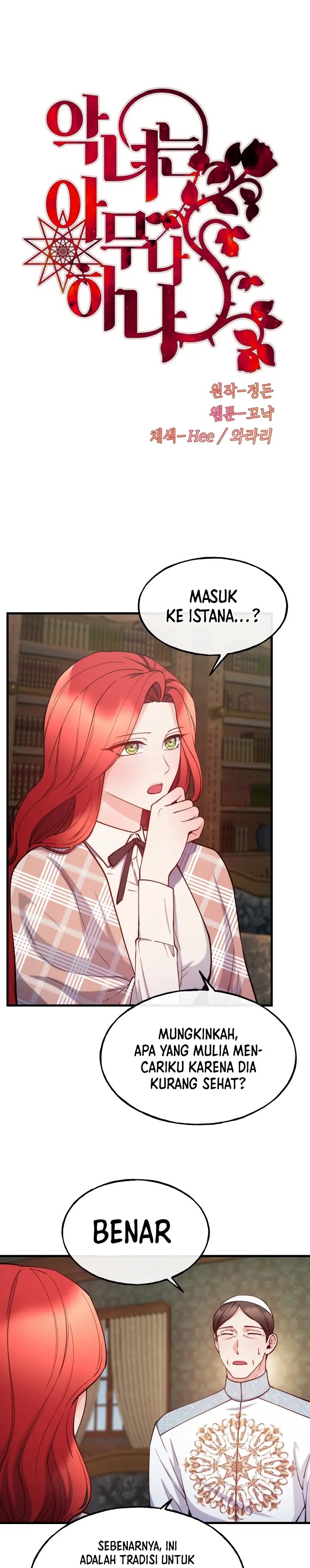 Not Just Anybody Can be An Evil Lady Chapter 89 Bahasa Indonesia