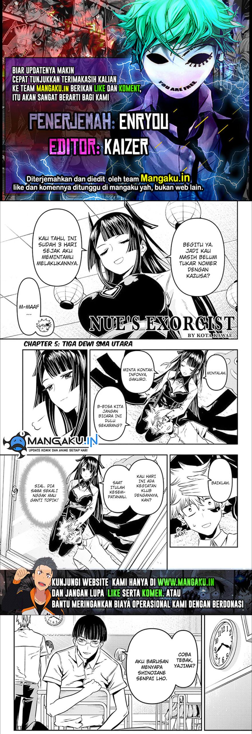 Nue’s Exorcist Chapter 05 Bahasa Indonesia