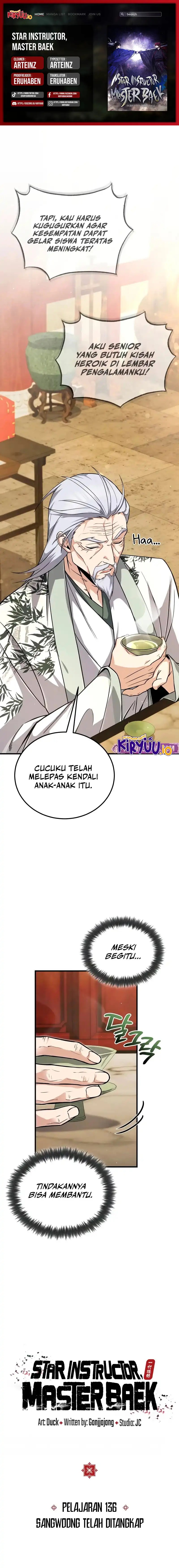 Number One Star Instructor Master Baek chapter 136