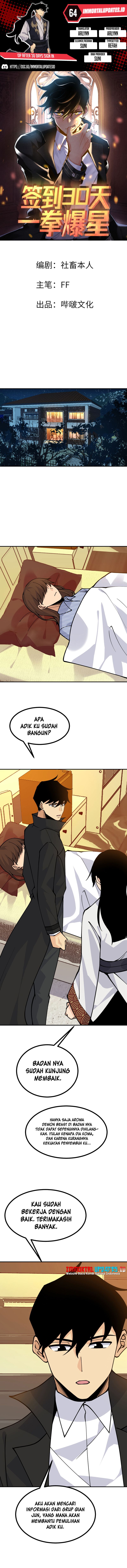 OP After 30 Days Of Sign-In Chapter 64 Bahasa Indonesia