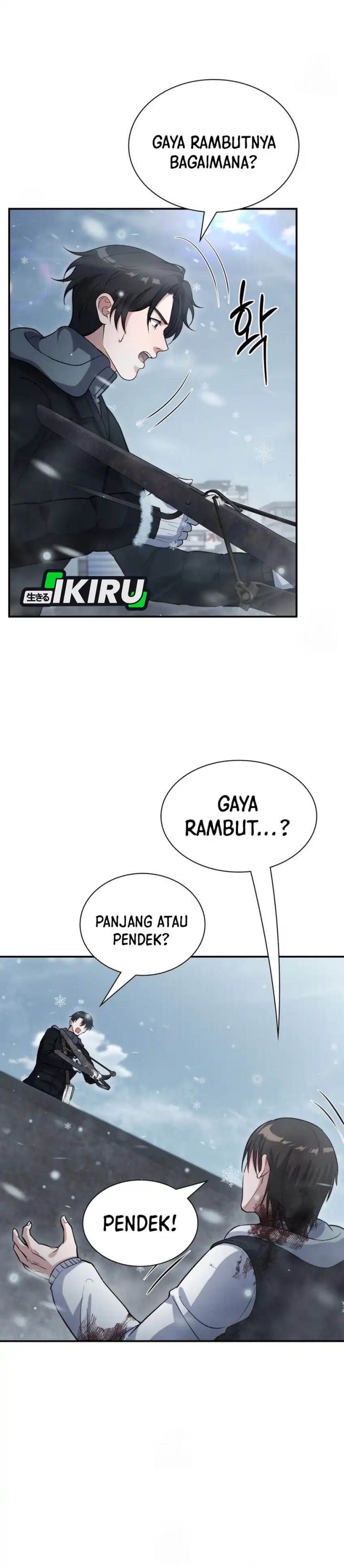 Office Worker in the Ice Age Apocalypse Chapter 38 Bahasa Indonesia