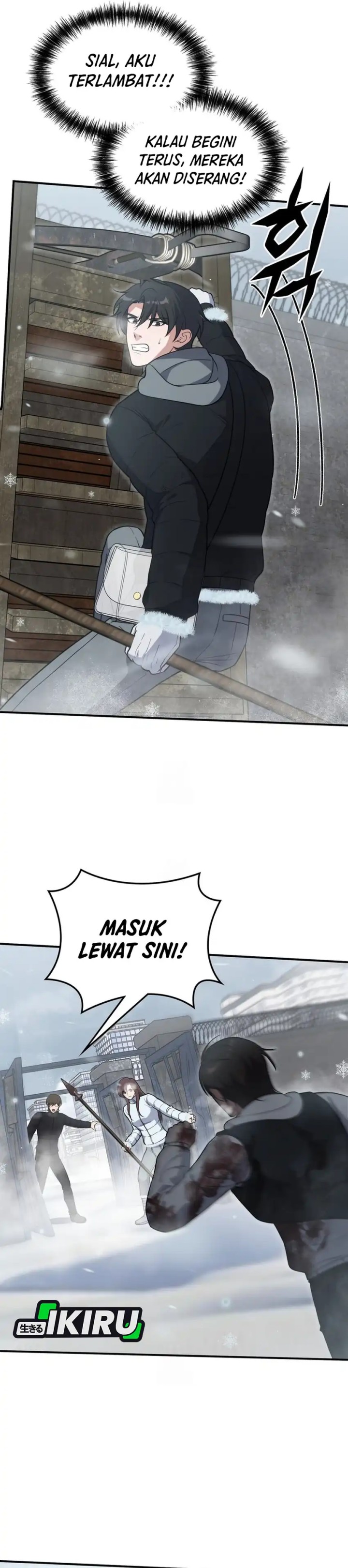 Office Worker in the Ice Age Apocalypse Chapter 38 Bahasa Indonesia