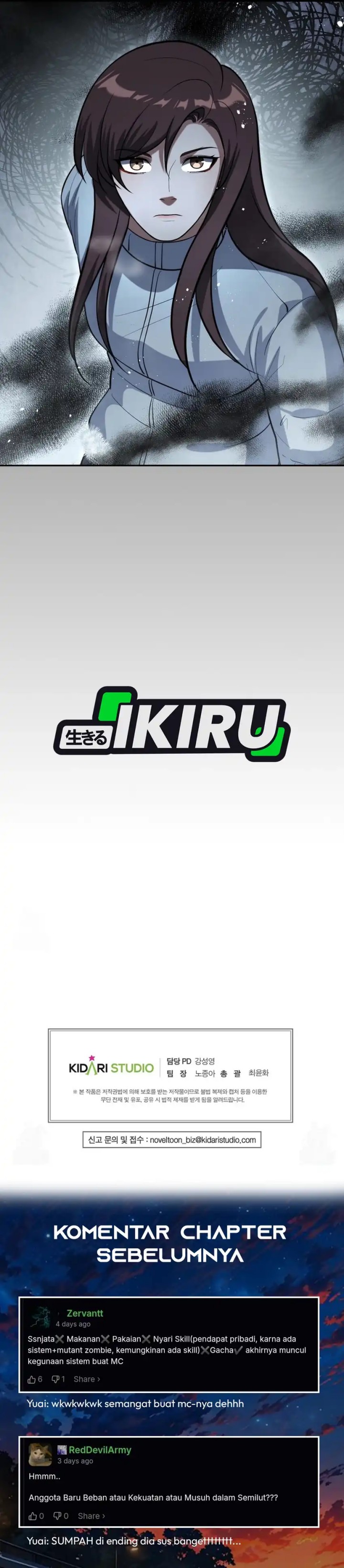 Office Worker in the Ice Age Apocalypse Chapter 38 Bahasa Indonesia