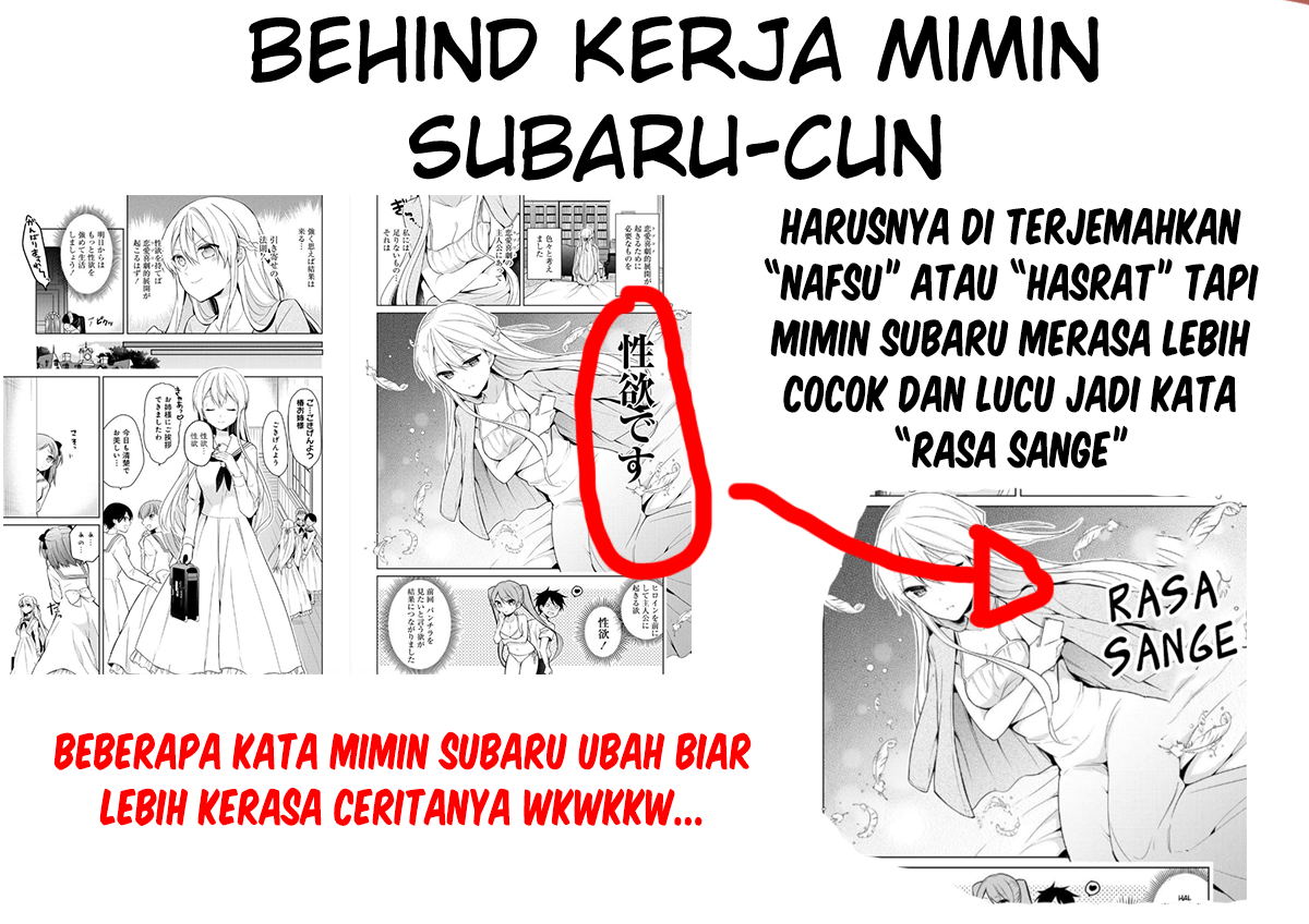 Ojou-sama wa Love Come no Shujinkou ni naritai! Chapter 03 Bahasa Indonesia