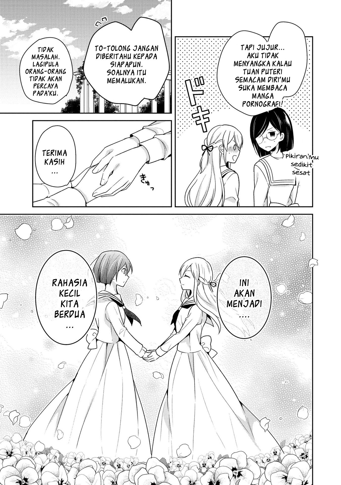 Ojou-sama wa Love Come no Shujinkou ni naritai! Chapter 04 Bahasa Indonesia