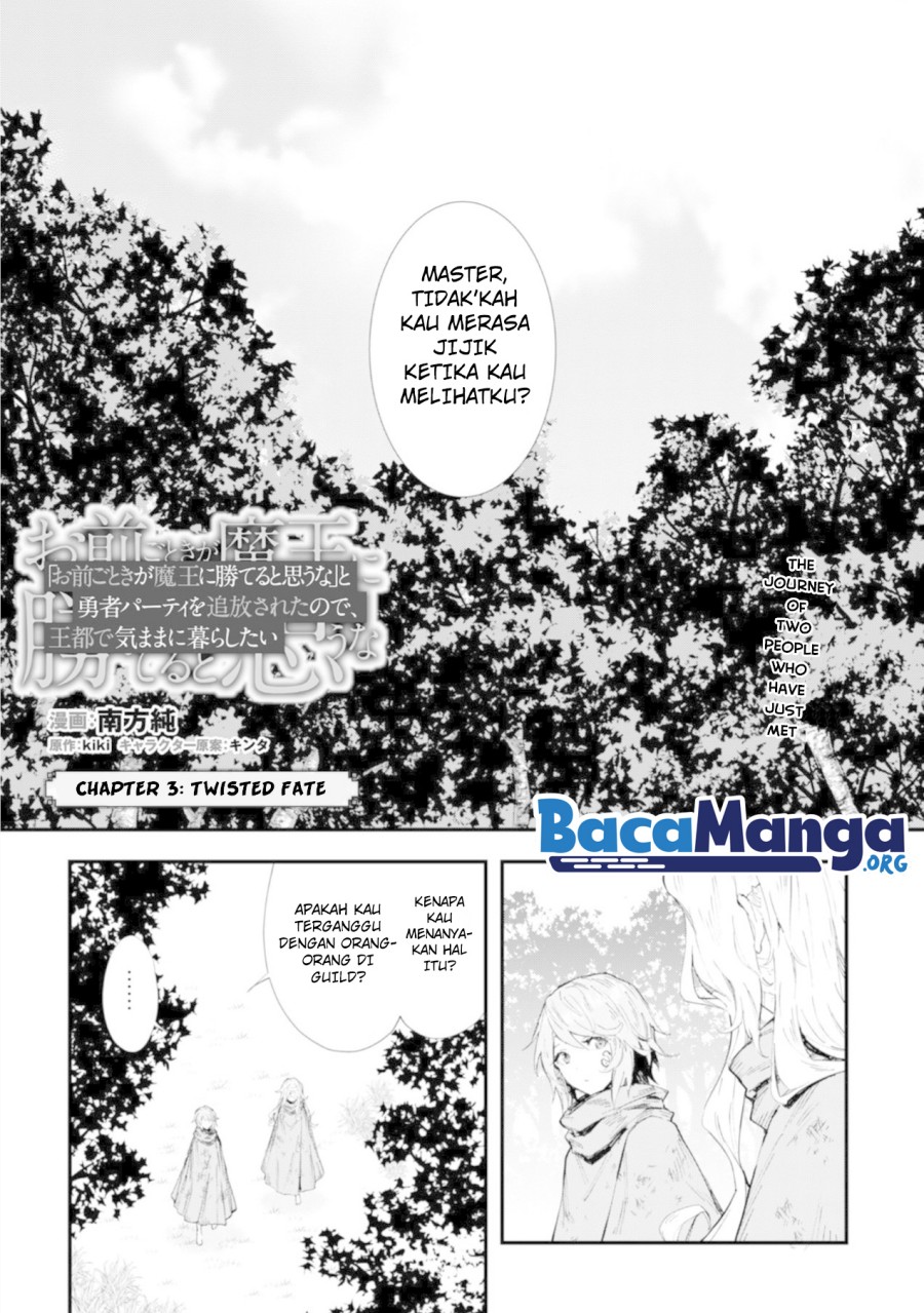 Omae Gotoki ga Maou ni Kateru to Omou na to Yuusha Party wo Tsuihou Sareta node Outo de Kimama ni Kurashitai chapter 3