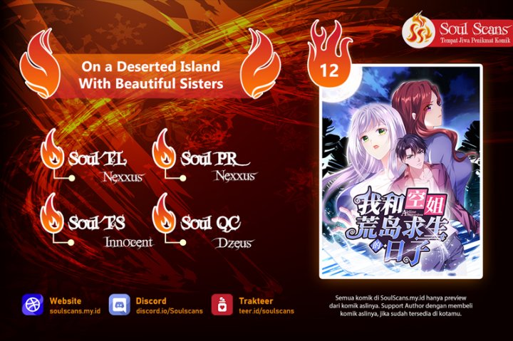 On a Deserted Island with Beautiful Sisters Chapter 12 Bahasa Indonesia