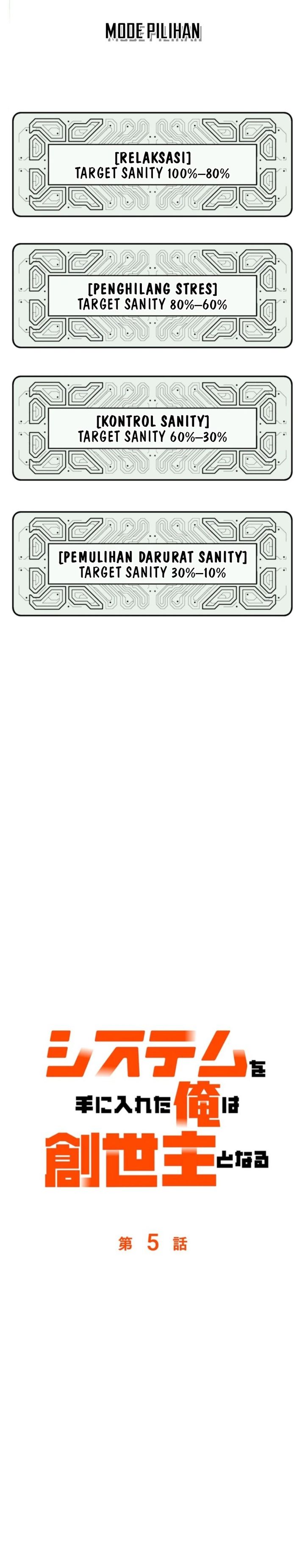 Once I Possess The System I Will Become The Creator Chapter 05 Bahasa Indonesia