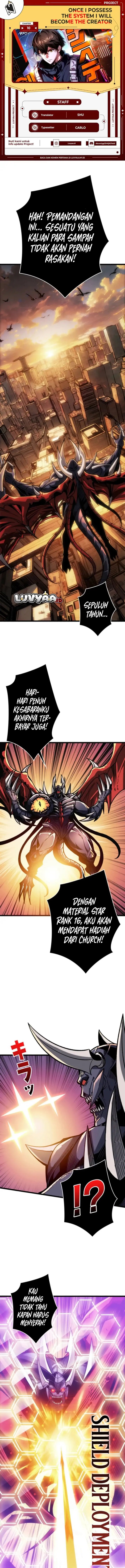 Once I Possess The System I Will Become The Creator Chapter 10 Bahasa Indonesia