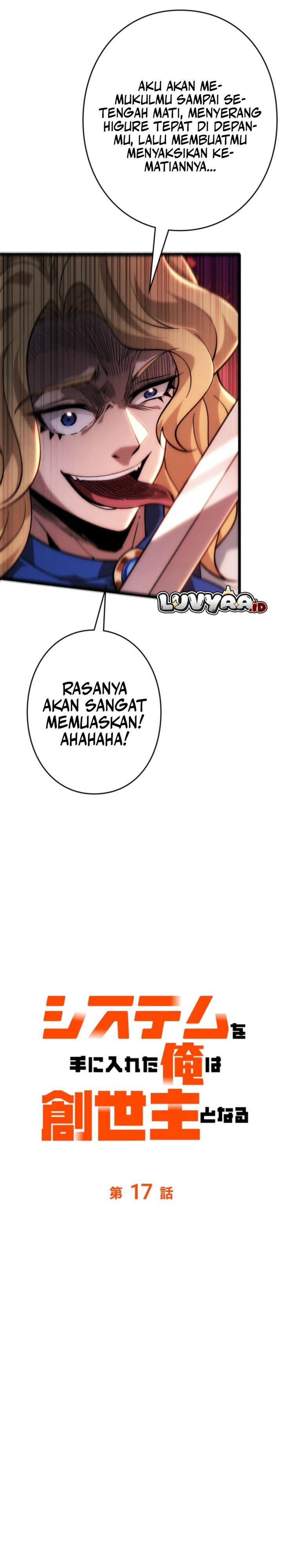 Once I Possess The System I Will Become The Creator Chapter 17 Bahasa Indonesia