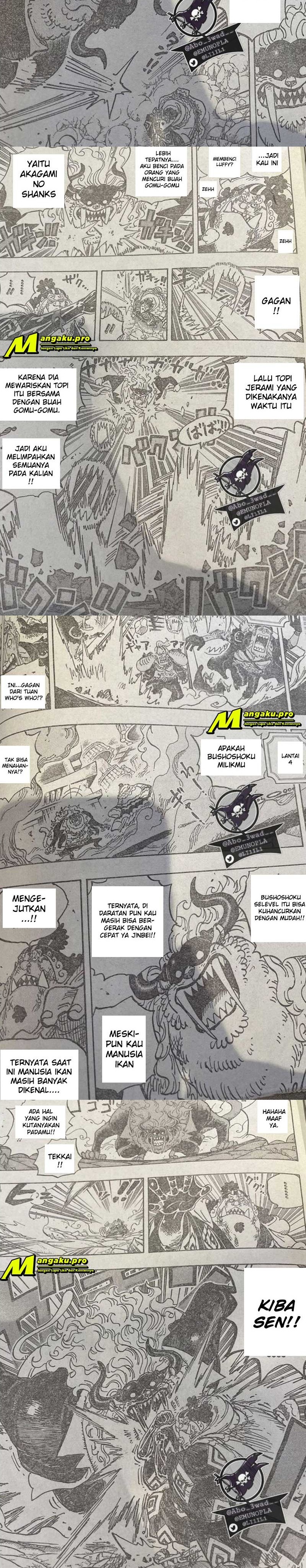 One Piece Chapter 1018 LQ Bahasa Indonesia
