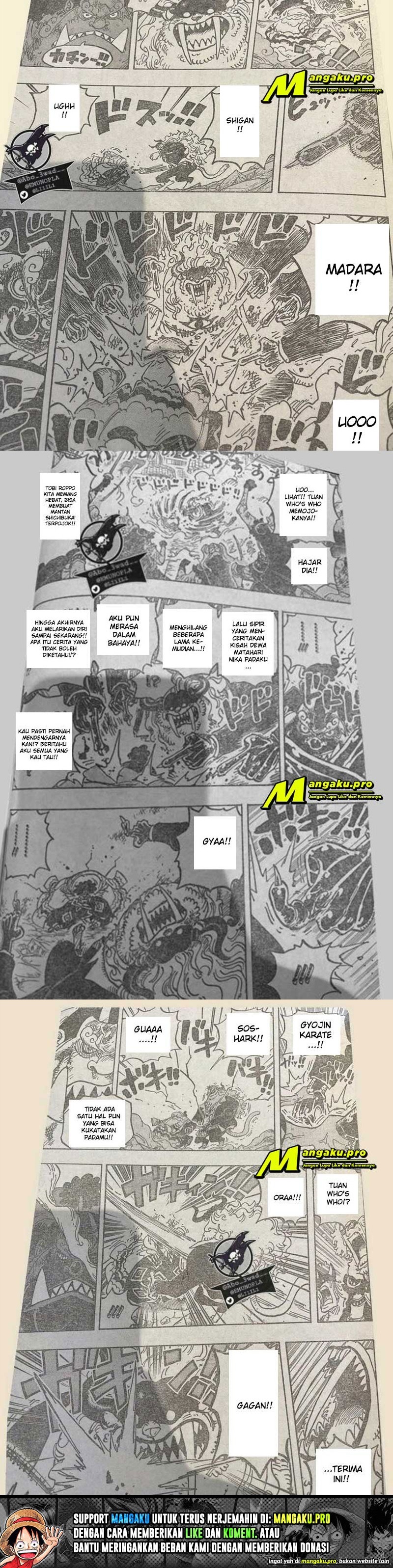 One Piece Chapter 1018 LQ Bahasa Indonesia