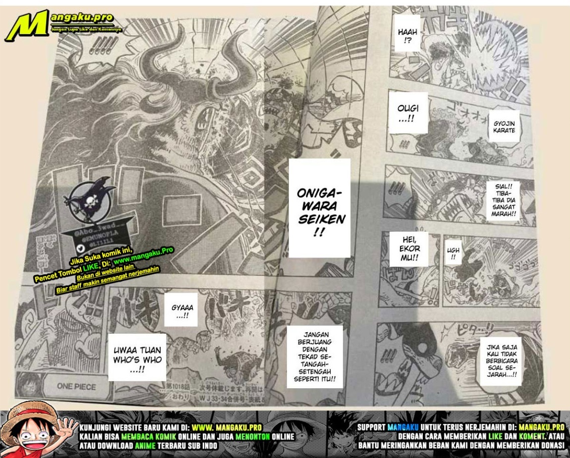 One Piece Chapter 1018 LQ Bahasa Indonesia