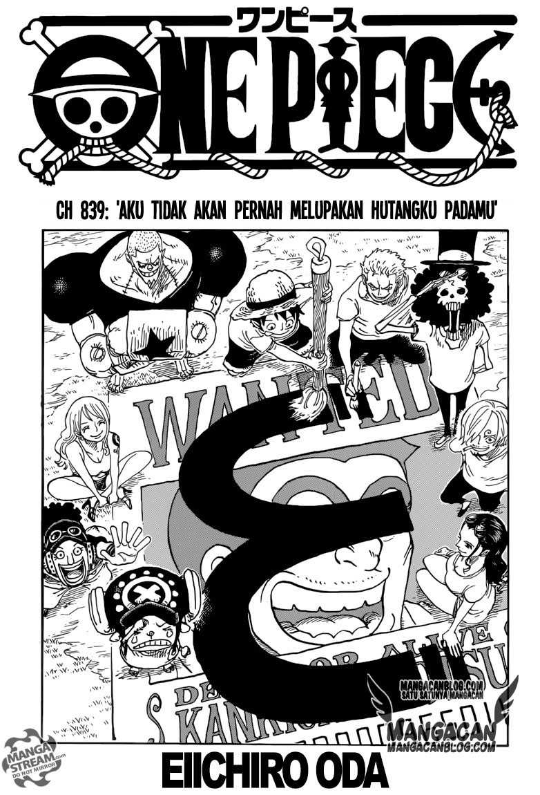 One Piece chapter 839