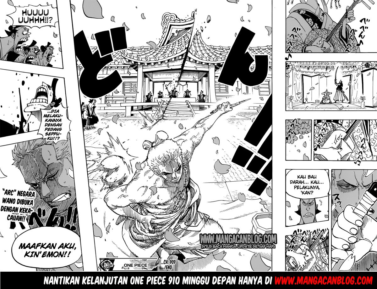 One Piece Chapter 909 Bahasa Indonesia