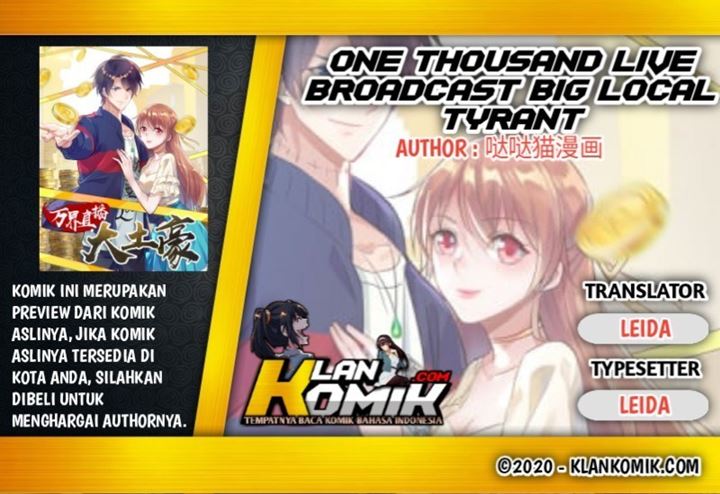 One Thousand Live Broadcast Big Local Tyrant chapter 57