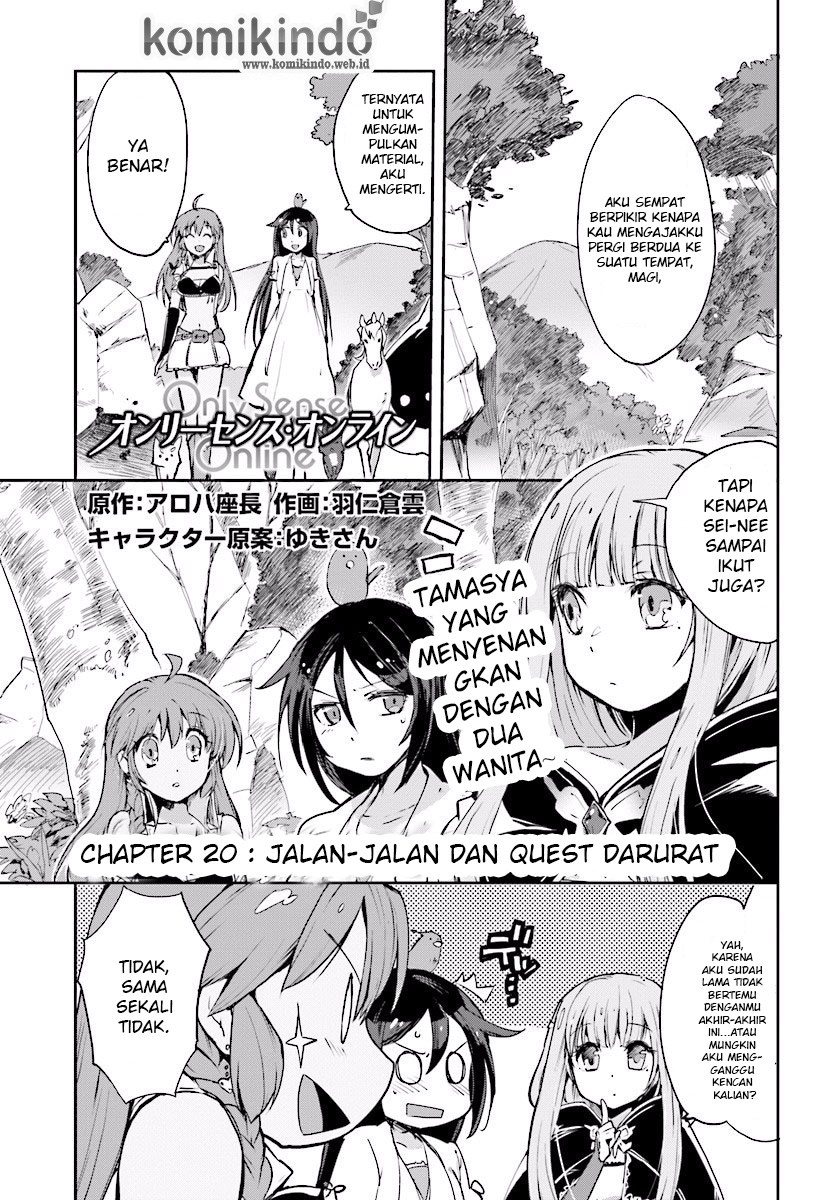 Only Sense Online Chapter 20 Bahasa Indonesia