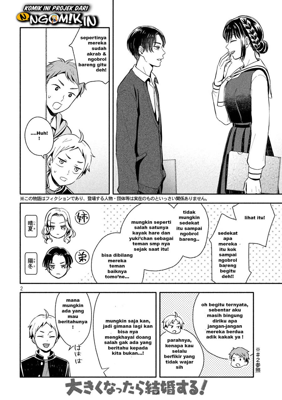 Ookiku Nattara Kekkon Suru! Chapter 10 Bahasa Indonesia