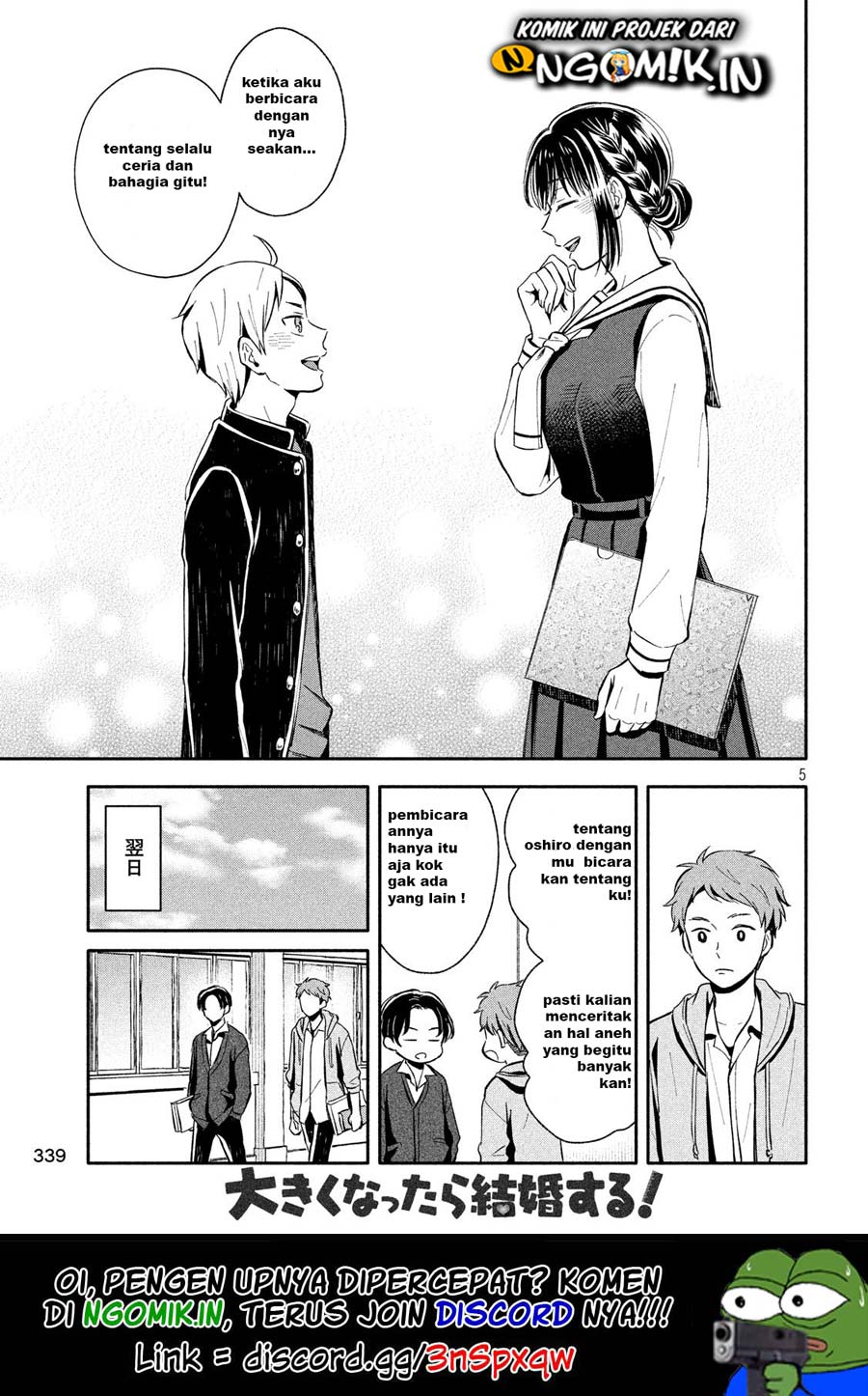 Ookiku Nattara Kekkon Suru! Chapter 10 Bahasa Indonesia