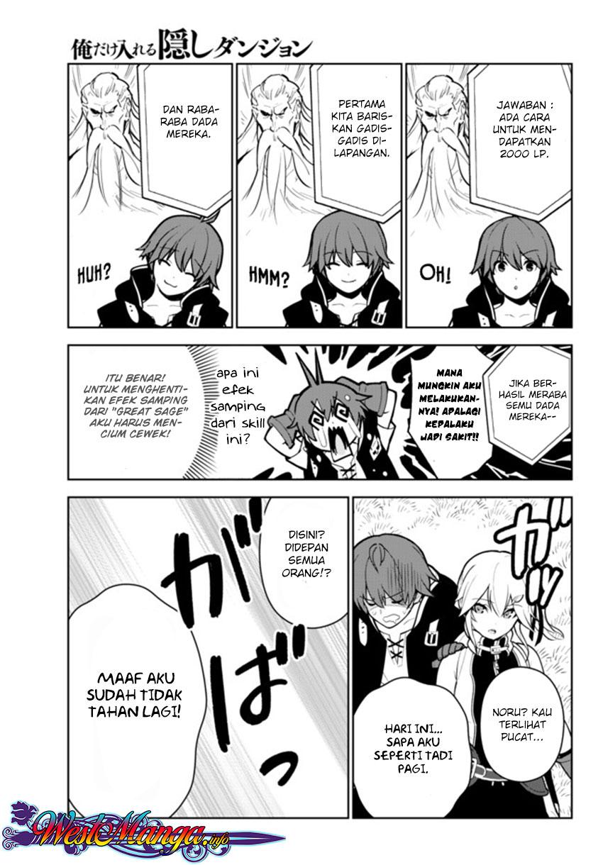 Ore dake Haireru Kakushi Dungeon: Kossori Kitaete Sekai Saikyou chapter 9