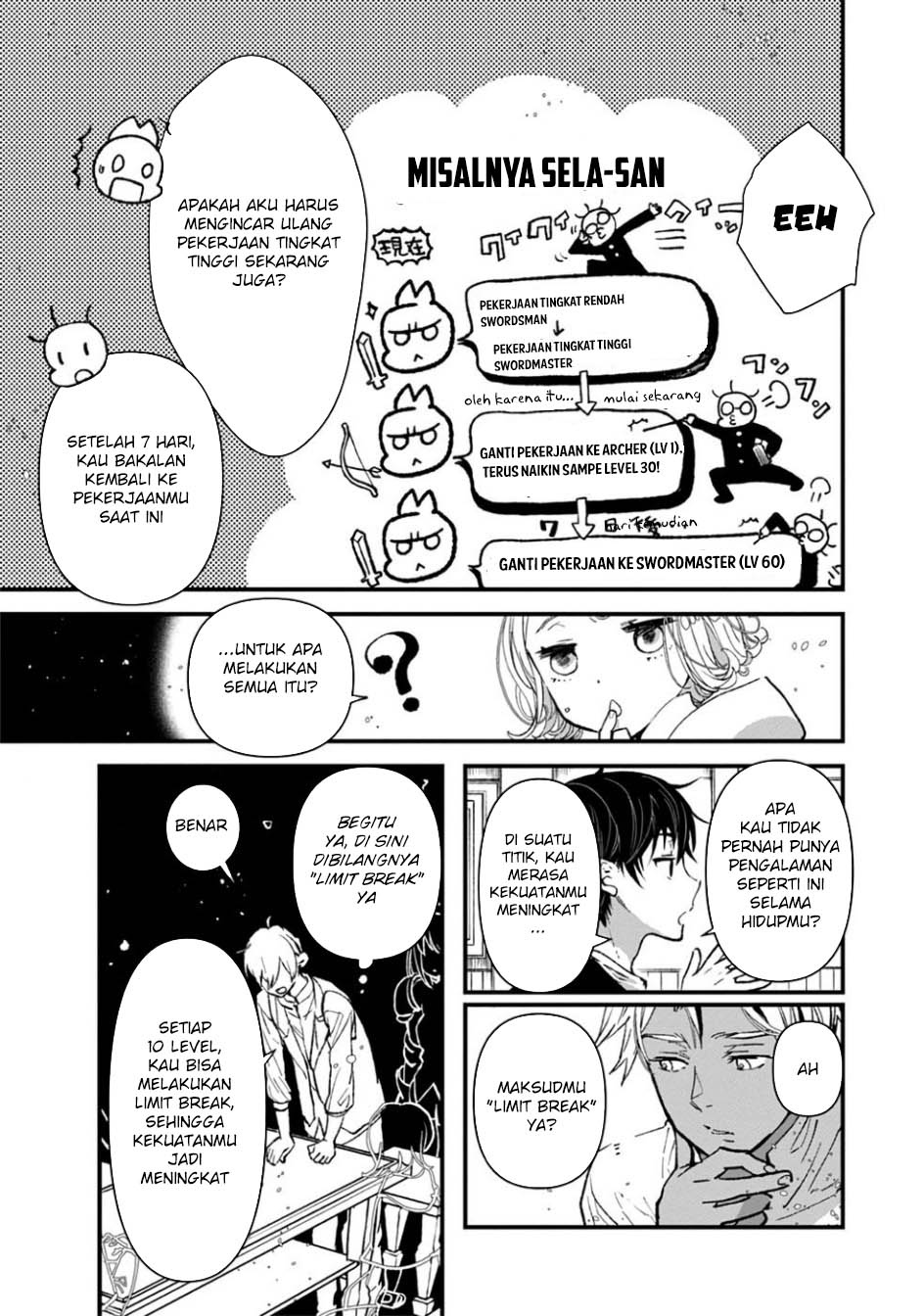 Ore, Yuusha janai desu kara. – VR Sekai no Chouten ni Kunrin Seshi Otoko. Tenseishi, Level 1 no Mushoku kara Restart suru chapter 6
